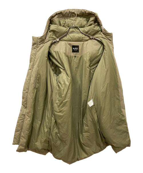A.P.C.（アーペーセー）A.P.C. (アーペーセー) フーデッド中綿コート カーキ サイズ:Mの古着・服飾アイテム