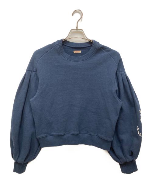 KAPITAL（キャピタル）KAPITAL (キャピタル) 裏毛 ブッファンスリーブスウェット ネイビー サイズ:1の古着・服飾アイテム