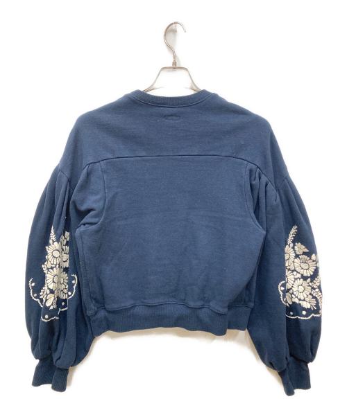 KAPITAL（キャピタル）KAPITAL (キャピタル) 裏毛 ブッファンスリーブスウェット ネイビー サイズ:1の古着・服飾アイテム