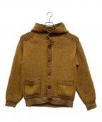 KAPITALキャピタル）の古着「フーデットニットカーディガン」｜ベージュ