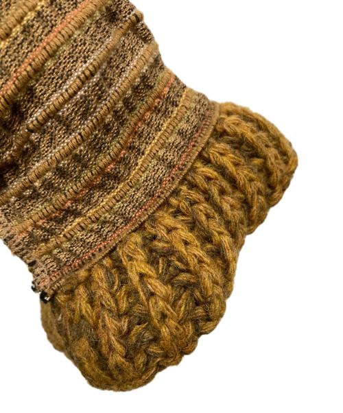 KAPITAL（キャピタル）KAPITAL (キャピタル) フーデットニットカーディガン ベージュ サイズ:Lの古着・服飾アイテム