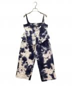 MAISON SPECIALメゾンスペシャル）の古着「CHIE NINOMIYA COLLABORATION ビスチェ付きスウェットパンツ」｜ネイビー