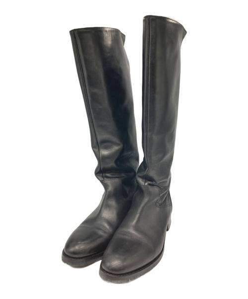CORSO ROMA 9（コルソローマノーヴェ）CORSO ROMA 9 (コルソローマノーヴェ) ジョッキーブーツ ブラック サイズ:24cmの古着・服飾アイテム