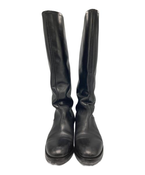 CORSO ROMA 9（コルソローマノーヴェ）CORSO ROMA 9 (コルソローマノーヴェ) ジョッキーブーツ ブラック サイズ:24cmの古着・服飾アイテム