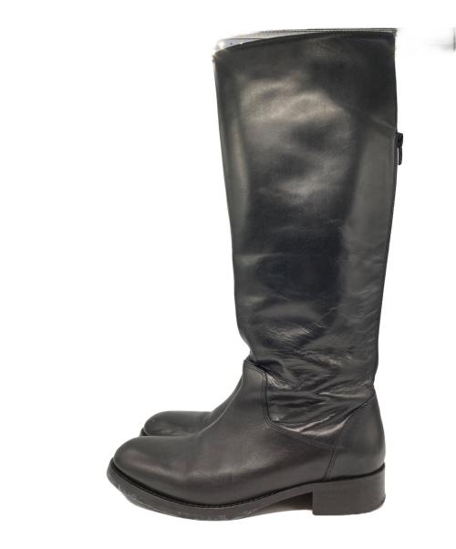 CORSO ROMA 9（コルソローマノーヴェ）CORSO ROMA 9 (コルソローマノーヴェ) ジョッキーブーツ ブラック サイズ:24cmの古着・服飾アイテム