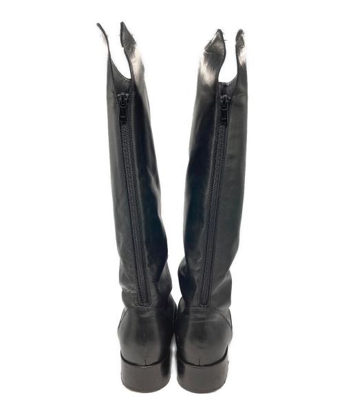 CORSO ROMA 9（コルソローマノーヴェ）CORSO ROMA 9 (コルソローマノーヴェ) ジョッキーブーツ ブラック サイズ:24cmの古着・服飾アイテム
