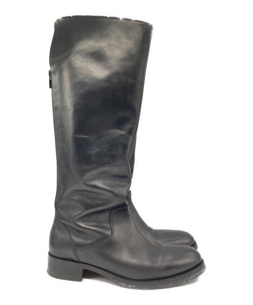 CORSO ROMA 9（コルソローマノーヴェ）CORSO ROMA 9 (コルソローマノーヴェ) ジョッキーブーツ ブラック サイズ:24cmの古着・服飾アイテム