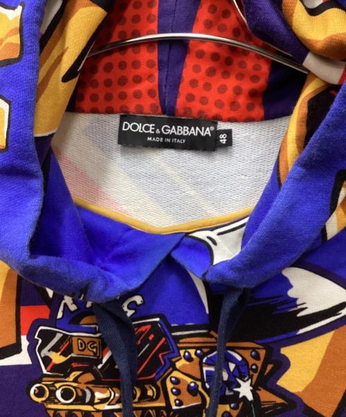 DOLCE & GABBANA（ドルチェ＆ガッバーナ）DOLCE & GABBANA (ドルチェ＆ガッバーナ) Multicolor Glamzilla Hoodie/グラフィックプリントスウェット マルチカラー サイズ:48の古着・服飾アイテム