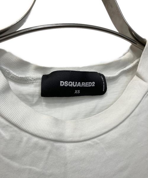 DSQUARED2（ディースクエアード）DSQUARED2 (ディースクエアード) プリントTシャツ ホワイト サイズ:XSの古着・服飾アイテム