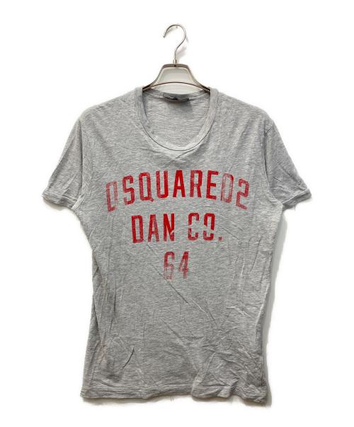 DSQUARED2（ディースクエアード）DSQUARED2 (ディースクエアード) プリントTシャツ グレー サイズ:XSの古着・服飾アイテム