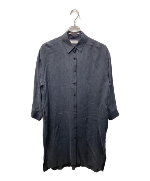 MACKINTOSH（マッキントッシュ）MACKINTOSH (マッキントッシュ) キュプラフィブリルロングシャツ ネイビー サイズ:38の古着・服飾アイテム