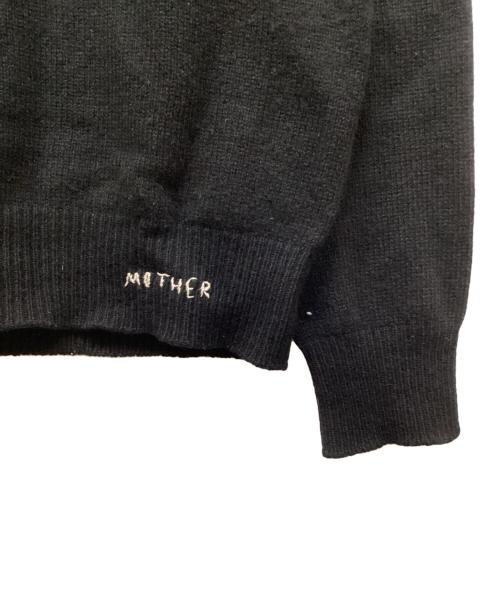 JIL SANDER（ジルサンダー）JIL SANDER (ジルサンダー) MOTHER刺繍クルーネックニット ブラック サイズ:46の古着・服飾アイテム