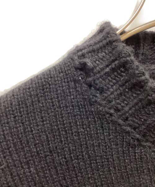 JIL SANDER（ジルサンダー）JIL SANDER (ジルサンダー) MOTHER刺繍クルーネックニット ブラック サイズ:46の古着・服飾アイテム