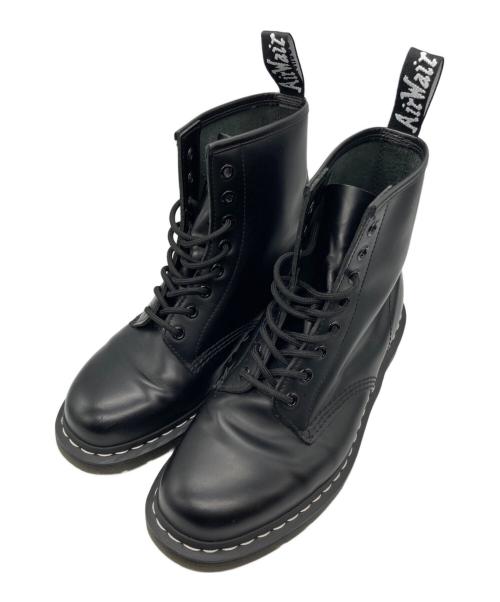 Dr.Martens（ドクターマーチン）Dr.Martens (ドクターマーチン) ホワイトステッチ8ホールブーツ ブラック サイズ:UK8の古着・服飾アイテム
