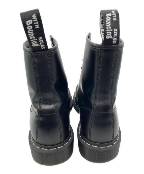 Dr.Martens（ドクターマーチン）Dr.Martens (ドクターマーチン) ホワイトステッチ8ホールブーツ ブラック サイズ:UK8の古着・服飾アイテム
