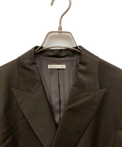 ESTNATION（エストネーション）ESTNATION (エストネーション) ダブルブレストジャケット ブラウン サイズ:38の古着・服飾アイテム