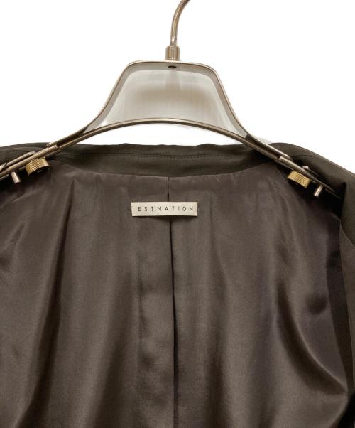 ESTNATION（エストネーション）ESTNATION (エストネーション) ダブルブレストジャケット ブラウン サイズ:38の古着・服飾アイテム