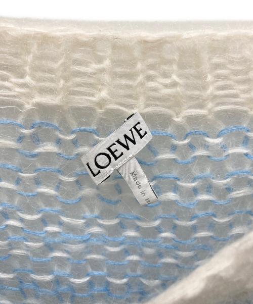 LOEWE（ロエベ）LOEWE (ロエベ) モヘア混アナグラムボリュームニット ブルー サイズ:xsの古着・服飾アイテム