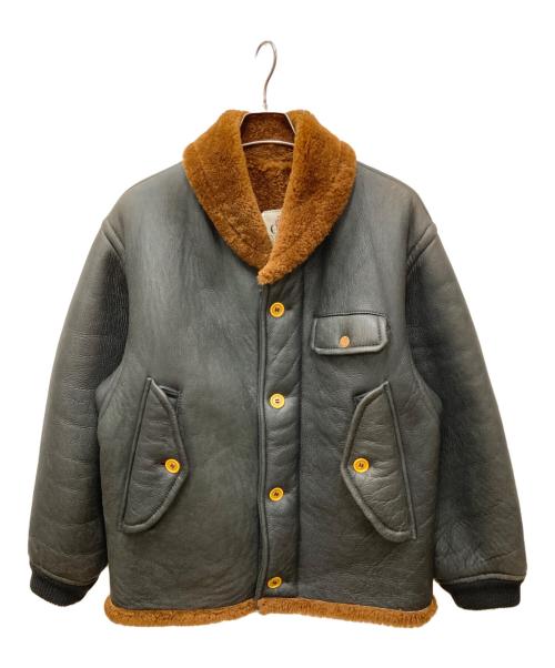 C.P COMPANY（シーピーカンパニー）C.P COMPANY (シーピーカンパニー) 85sオスティ期ムートンジャケット ブラック サイズ:48の古着・服飾アイテム