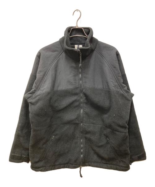 US MILITARY（USミリタリー）US MILITARY (USミリタリー) ECWCS GEN2 POLARTEC フリースジャケット ブラック サイズ:Lの古着・服飾アイテム