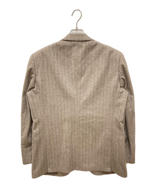 TROJAN（トロ―ジャン）TROJAN (トロ―ジャン) カシミヤ100%テーラードジャケット ブラウン サイズ:48の古着・服飾アイテム