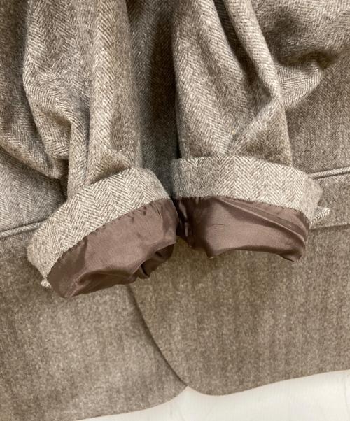 TROJAN（トロ―ジャン）TROJAN (トロ―ジャン) カシミヤ100%テーラードジャケット ブラウン サイズ:48の古着・服飾アイテム