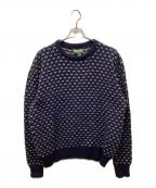 American Eagle Outfittersアメリカンイーグル）の古着「バーズアイニット」｜ネイビー
