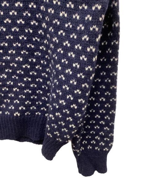 American Eagle Outfitters（アメリカンイーグル）American Eagle Outfitters (アメリカンイーグル) バーズアイニット ネイビー サイズ:XLの古着・服飾アイテム