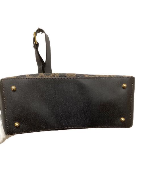 Burberry's（バーバリー）Burberry's (バーバリー) ジャガードロゴショルダーバッグ ブラック×ベージュの古着・服飾アイテム