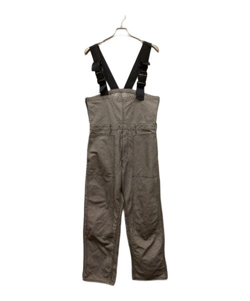 N.HOOLYWOOD（エヌ ハリウッド）N.HOOLYWOOD (エヌ ハリウッド) ストライプヒッコリーオーバーオール ホワイト サイズ:38の古着・服飾アイテム
