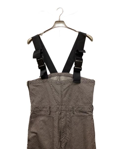 N.HOOLYWOOD（エヌ ハリウッド）N.HOOLYWOOD (エヌ ハリウッド) ストライプヒッコリーオーバーオール ホワイト サイズ:38の古着・服飾アイテム