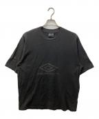UMBRO×BOILER ROOMアンブロ×ボイラールーム）の古着「Washed T-Shirt/ウォッシュドTシャツ」｜ブラック