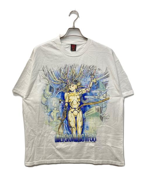 GEEKS RULE（ギークスルール）GEEKS RULE (ギークスルール) アニメTシャツ ホワイト サイズ:ＸＬの古着・服飾アイテム