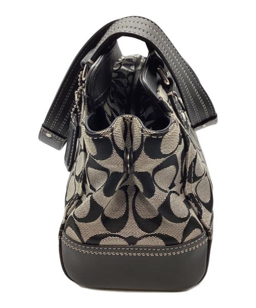COACH（コーチ）COACH (コーチ) シグネチャーキャンバスハンドバッグ グレーの古着・服飾アイテム