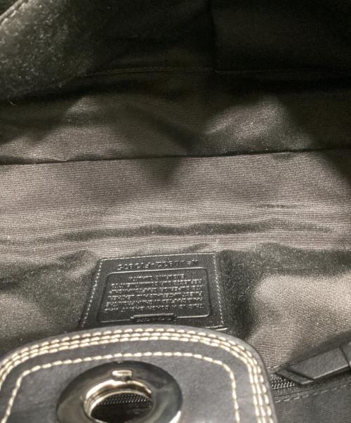 COACH（コーチ）COACH (コーチ) シグネチャーキャンバスハンドバッグ グレーの古着・服飾アイテム