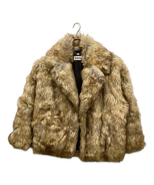 Jakke（ジャッキー）Jakke (ジャッキー) ファージャケット ブラウン サイズ:38の古着・服飾アイテム