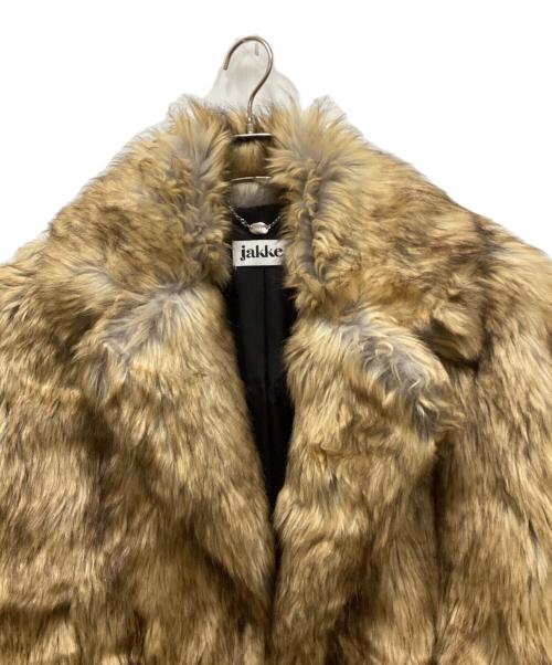 Jakke（ジャッキー）Jakke (ジャッキー) ファージャケット ブラウン サイズ:38の古着・服飾アイテム