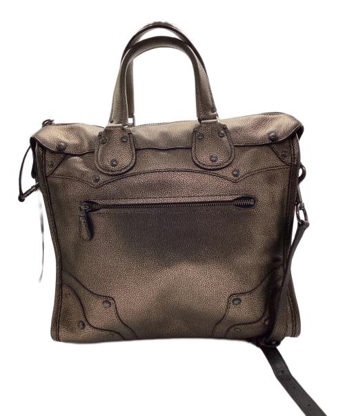 COACH（コーチ）COACH (コーチ) エレベーテッド ライダー33 サッチェル2WAYバッグ ゴールドの古着・服飾アイテム