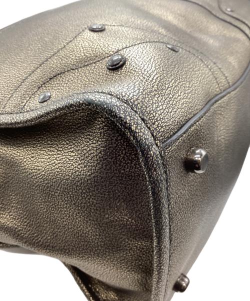 COACH（コーチ）COACH (コーチ) エレベーテッド ライダー33 サッチェル2WAYバッグ ゴールドの古着・服飾アイテム