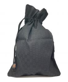 GUCCI（グッチ）の古着「GGキャンバス巾着」｜ブラック