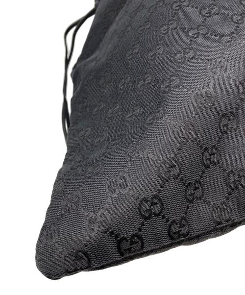 GUCCI（グッチ）GUCCI (グッチ) GGキャンバス巾着 ブラックの古着・服飾アイテム