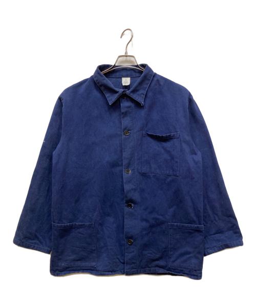 mario de cecco（マリオデチェコ）mario de cecco (マリオデチェコ) モールスキンカバーオール ネイビー サイズ:54の古着・服飾アイテム