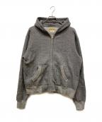 NOBLEMINEノーブルマイン）の古着「TWIST MOCK SWEAT ZIP PARKA」｜グレー
