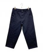 COMME des GARCONS SHIRTコムデギャルソンシャツ）の古着「FREEDOMロゴジャガード縮絨パンツ」｜ネイビー
