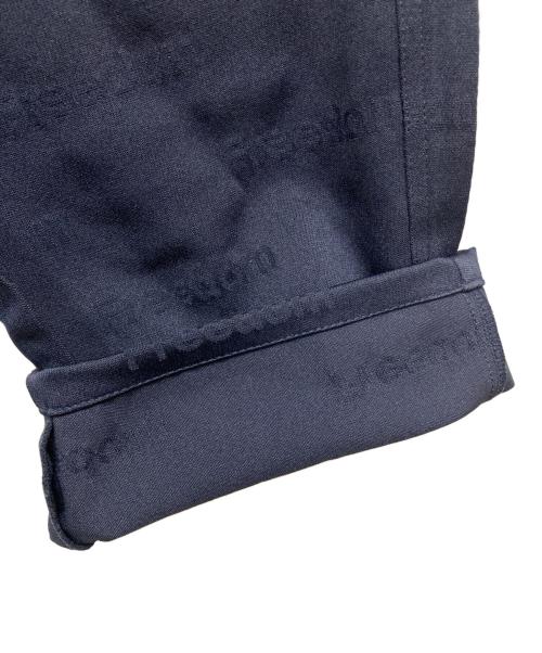 COMME des GARCONS SHIRT（コムデギャルソンシャツ）COMME des GARCONS SHIRT (コムデギャルソンシャツ) FREEDOMロゴジャガード縮絨パンツ ネイビー サイズ:Mの古着・服飾アイテム