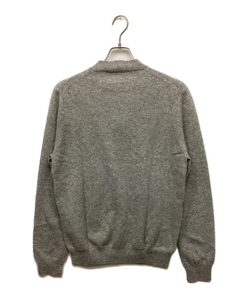 PLAY COMME des GARCONS（プレイコムデギャルソン）PLAY COMME des GARCONS (プレイコムデギャルソン) ワッペンニットカーディガン グレー サイズ:XLの古着・服飾アイテム