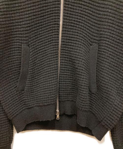 DIESEL Black Gold（ディーゼル ブラック ゴールド）DIESEL Black Gold (ディーゼル ブラック ゴールド) フード付ニットジャケット ブラック サイズ:Lの古着・服飾アイテム