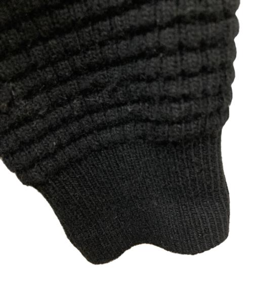 DIESEL Black Gold（ディーゼル ブラック ゴールド）DIESEL Black Gold (ディーゼル ブラック ゴールド) フード付ニットジャケット ブラック サイズ:Lの古着・服飾アイテム