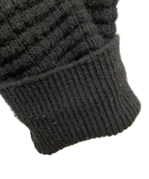 DIESEL Black Gold（ディーゼル ブラック ゴールド）DIESEL Black Gold (ディーゼル ブラック ゴールド) フード付ニットジャケット ブラック サイズ:Lの古着・服飾アイテム