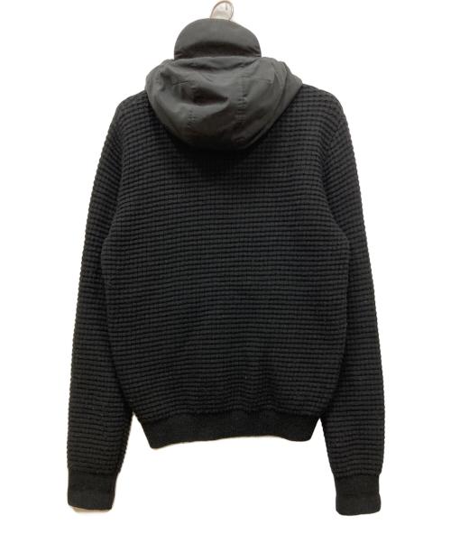 DIESEL Black Gold（ディーゼル ブラック ゴールド）DIESEL Black Gold (ディーゼル ブラック ゴールド) フード付ニットジャケット ブラック サイズ:Lの古着・服飾アイテム